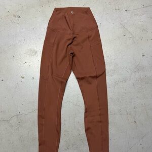 90 Degree By Reflex Women's Brown High-Waisted Leggings